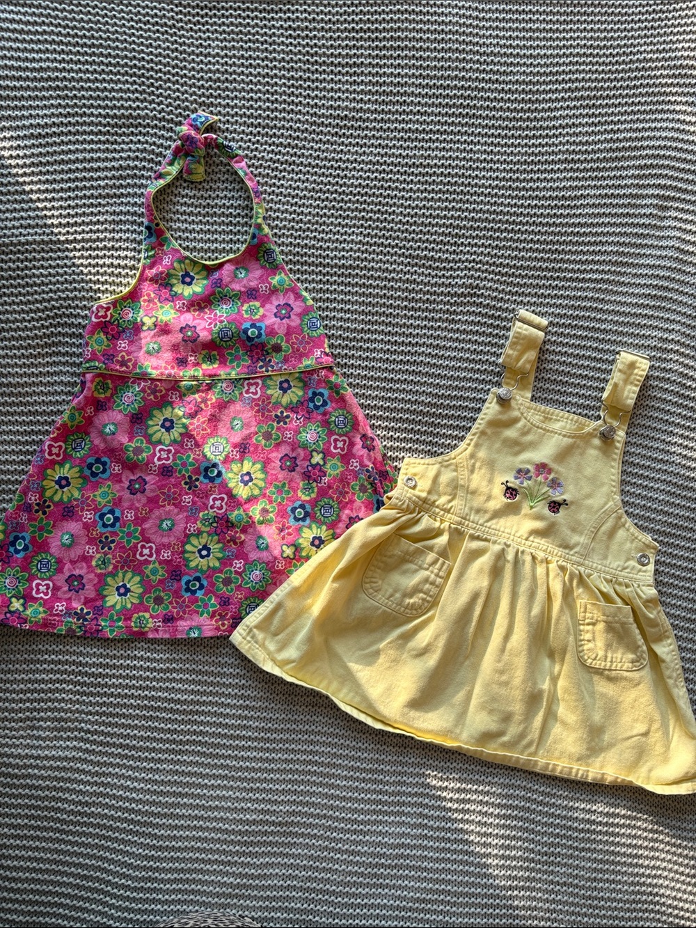 Vintage Girly Y2K Dress/Overall Bundle